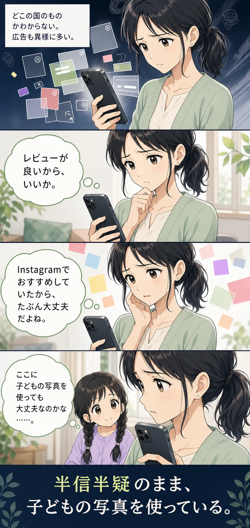 レビューやInstagramのおすすめを頼りに半信半疑で加工アプリを使う不安