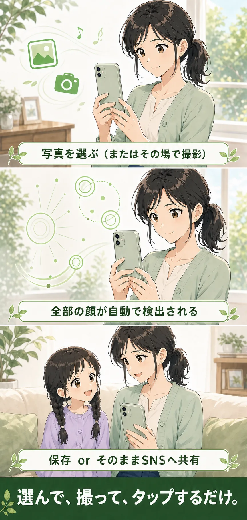 親子で理解するBokashiteの3ステップ